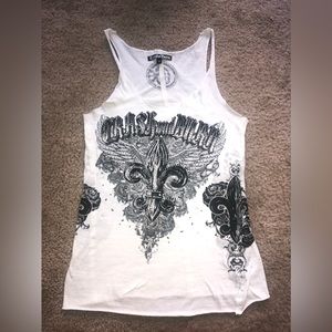 SOLD ON EB@Y! Crash and burn raw edge women’s tank top M PRICE NOW FIRM!!